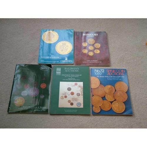 115 - Auction catalogues.  Spinks, 9.11.1989, SHARPS PIXLEY COLLECTION OF GOLD COINS.  Whyte’s, 21.2.1997,... 