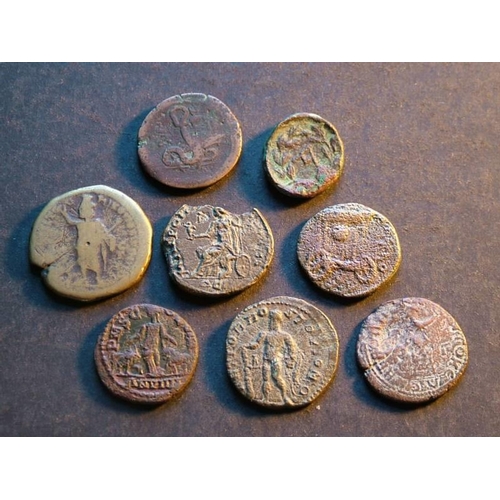 129 - ROMAN PROVINCIAL.  Small group of bronzes, including Nero, AE24 of Alexandria.  Marcus Aurelius, AE2... 