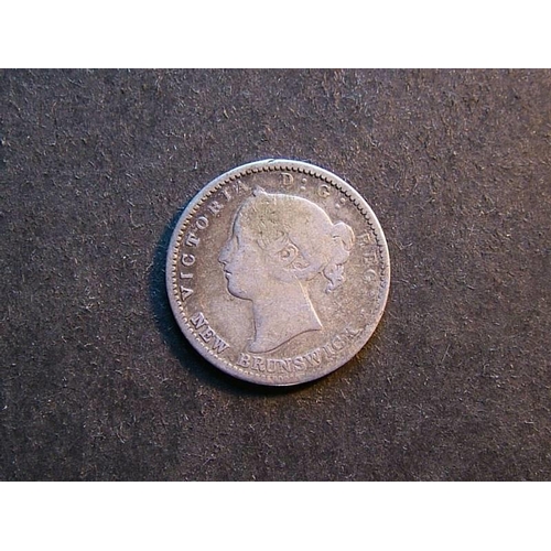 165 - CANADA – New Brunswick.  10 Cents, 1864, KM8, VG