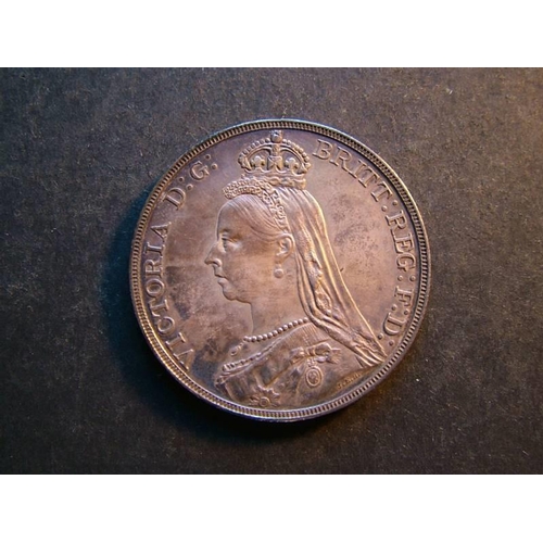 225 - Crown, 1889, GVF, toned.