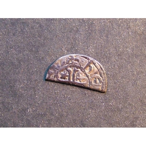 337 - SCOTLAND.  William I “The Lion” (1165-1214), Ar cut ½d, short cross, Phase B, HEN[RILE]RVS S-5031, N... 