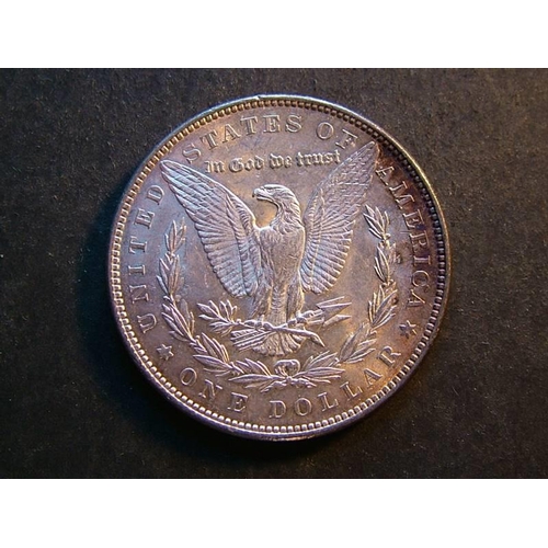 360 - UNITED STATES OF AMERICA.  $1, 1879, EF, toning.