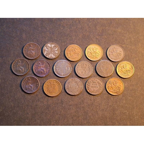 410 - Toy & Model Coins.  Victoria and Edward VII types, by L. Ch. Lauer, including ½d x2, 1d x2, 3d, 6d, ... 