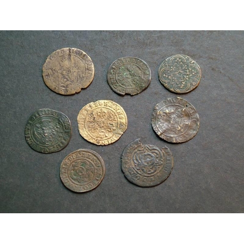 428 - Europe.  Mediaeval brass jetons & rechenpfennig, French & German types, one or two possibly English.... 