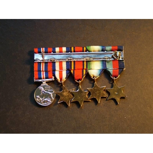 456 - Great Britain.  Lot of WWII miniatures; 1939-45 Star, Atlantic Star, Burma Star France & Germany Sta... 