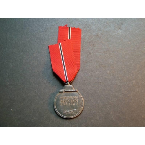 473 - Germany.  Russian Front Medal, WWII, full size original, GVF with ribbon, light corrosion.