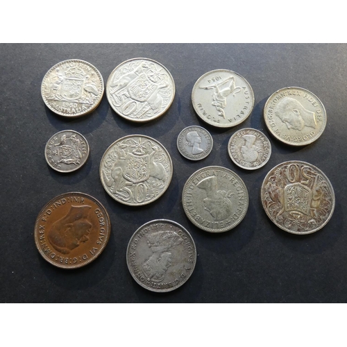 183 - AUSTRALIA.  1d, 1943(p), 3d (1963), 6d (1943D, 1962), 2/- (1936, 1951 Jubilee, 1954 Royal visit x2, ... 
