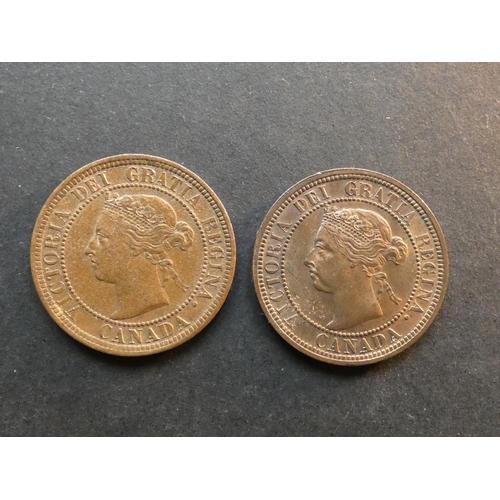 192 - CANADA.  1 Cent, 1888 & 1890H, KM7, EF to GEF, some original lustre.  (2)