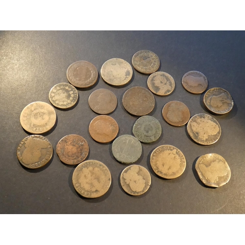 211 - FRANCE.  1 Sol (1771, 1791, L’An II tablet type), 2 Sols (1792AA, 1792N, 1793 tablet type), 12 Denie... 