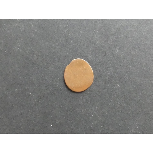 218 - GERMAN STATES.  Buchhorn (Free City).  Uniface copper 1 Pfennig, ND (c.1704), vertical line dividing... 