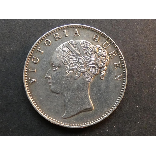 366 - INDIA.  British East India Company.  1 Rupee, 1840(b), Mumbai (Bombay) mint, Type II, 31.5mm, 10 & 9... 