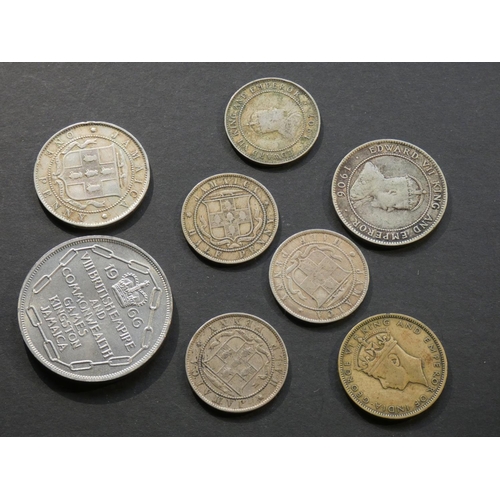 373 - JAMAICA.  ½d (1890H, 1894, 1895, 1907), 1d (1906, 1909, 1942) & 5/- (1966, Commonwealth games).  Las... 