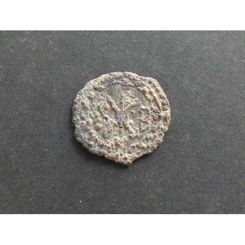 385 - MALAY PENINSULA – Portuguese Malacca.  Sebastiao (1557-1578), tin Bastardo, 27mm, 6.7g.  Shield with... 