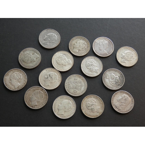392 - NETHERLANDS.  1 Gulden; 1892, 1914, 1922 x2, 1923 x2, 1924 x2, 1928, 1929, 1930, 1931, 1938, 1939 & ... 