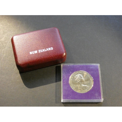 399 - NEW ZEALAND.  $1, 1978, 25th anniversary of coronation of QEII, opening new Parliament building, KM4... 