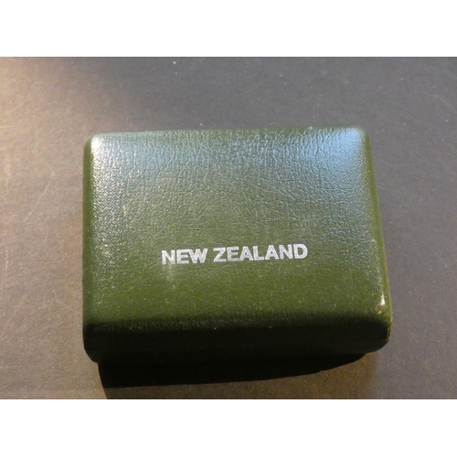 400 - NEW ZEALAND.  $1, 1980, Fan-tail bird, silver Proof, KM49a, cased, FDC  (2)