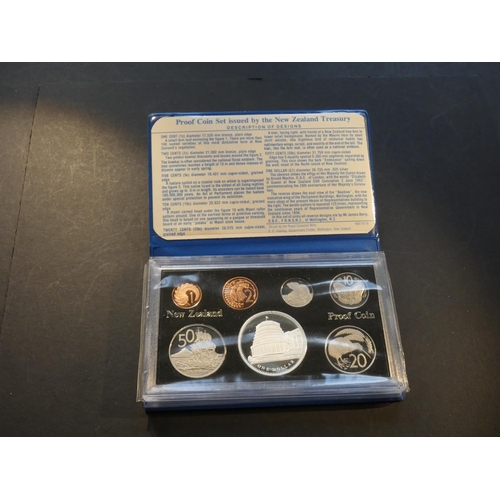 403 - NEW ZEALAND.  Proof set, 1978, 1c to silver $1, in original case, FDC