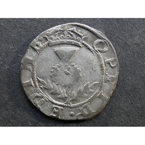442 - SCOTLAND.  James VI (1567-1625), billon Groat of 8 Pence, OPPID EDINB, crowned shield / crowned this... 