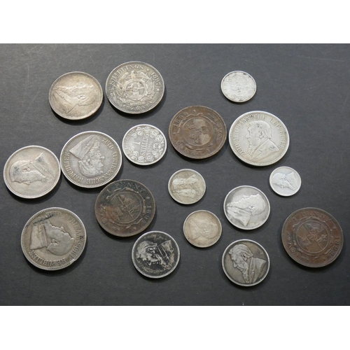 453 - SOUTH AFRICA.  Zuid Afrikaansche Republiek.  Penny (1892, 1894 verdigris, 1898), Threepence (1897), ... 