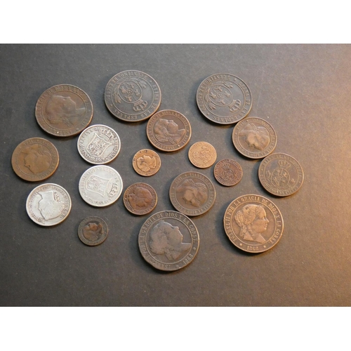 459 - SPAIN. Kingdom.  ½ Centimo (1866-OM Barcelona mint, 1868 Jubia mint, 1868 Seville mint, 1868 Barcelo... 