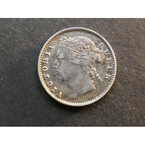 463 - STRAITS SETTLEMENTS.  10 Cents, 1881, KM11, GF