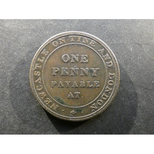518 - TRADESMEN’S TOKENS – 19TH CENTURY. England, Northumberland, Newcastle on Tyne, 1d, NEWCASTLE ON TYNE... 