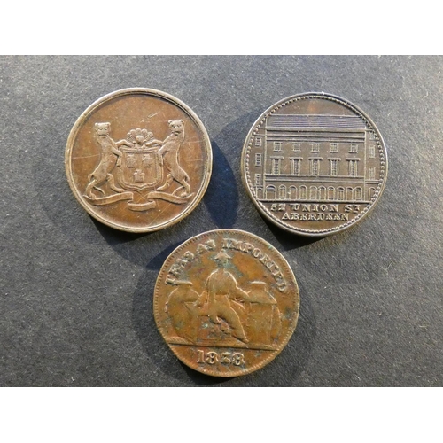 526 - TRADESMEN’S TOKENS – 19TH CENTURY, UNOFFICIAL FARTHING. Scotland, Aberdeen, PAYABLE AT THE NORTH OF ... 
