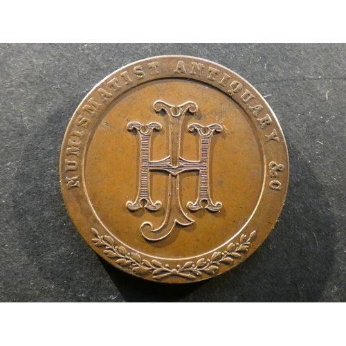 538 - ADVERTISING. England. J. HENRY 48 DEVONSHIRE ST. QUEEN’S SQ. W.C. DEALER IN COINS MEDALS &c – A CATA... 