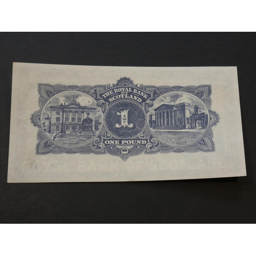 66 - SCOTLAND - Royal Bank of Scotland. £1, 1.2.1952, RB55e (SC802e, P-322c), V/1 524783, NEF.