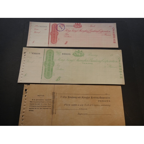 81 - CHEQUES - Malaya. HONG KONG & SHANGHAI BANKING CORPORATION, Penang, 