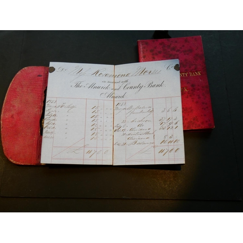 83 - BANKING EPHEMERA. ALNWICK & COUNTY BANK, bank book for the account of Miss Rosamona Moises, recordin... 