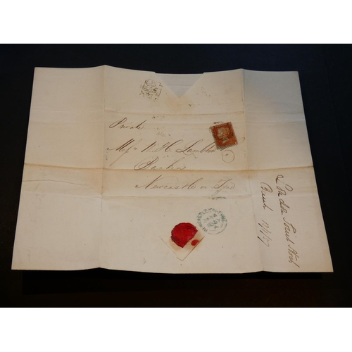 91 - BANKING EPHEMERA. Letter, part-printed and manuscript, dated 13th January 1857, from G. Pollard, man... 