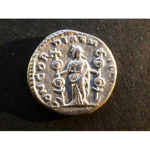 127 - ROMAN IMPERIAL.  Septimius Severus (193-211), silver Denarius, obverse; L SEPT SEV AVG IMP XI PART M... 