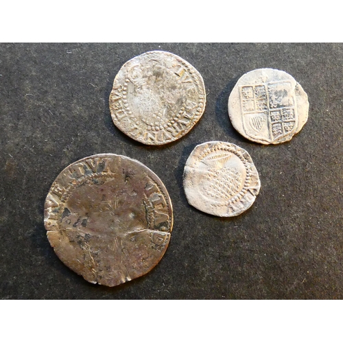 208 - ENGLAND.  James I (1603-1625), various, including silver Penny, 0.43g, first coinage (1603-1604), 2n... 