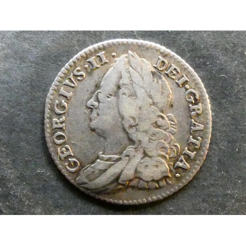 245 - UNITED KINGDOM.  Sixpence.  1757, S-3711, NF