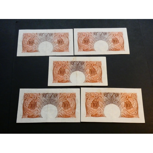 31 - GREAT BRITAIN – BANK OF ENGLAND.  10 Shillings.  Sign. BEALE, B266 (BE30c), prefixes J14Z, J26Z, J74... 