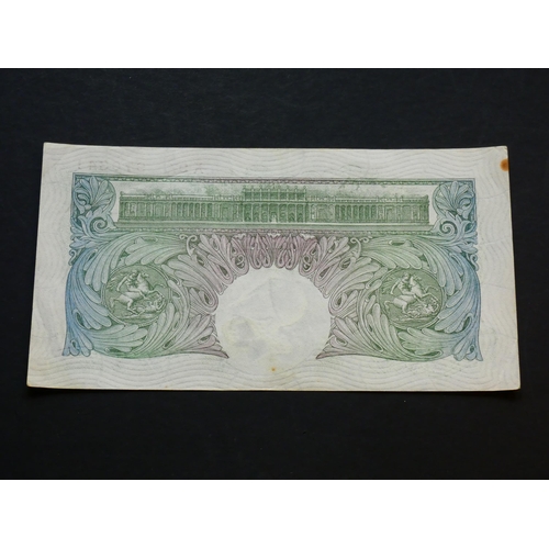 35 - GREAT BRITAIN – BANK OF ENGLAND.  1 Pound.  Sign. CATTERNS, B225 (BE43b), serial number X97 970341, ... 