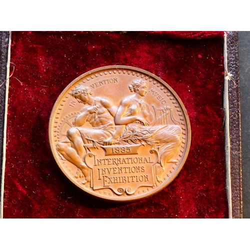 510 - MEDALLIONS – NATIONAL & LOCAL.  1885, International Inventions Exhibition, London, obverse; INVENTIO... 