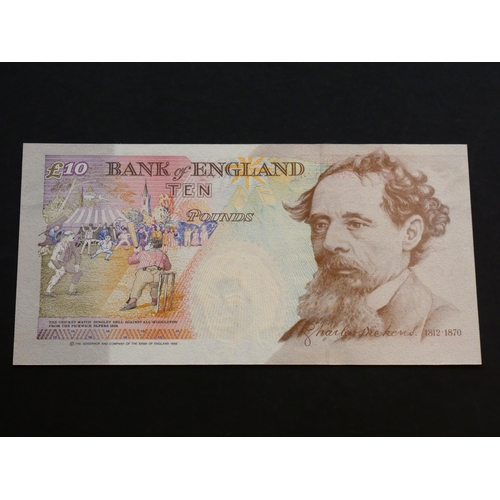 59 - GREAT BRITAIN – BANK OF ENGLAND.  10 Pounds.  Sign. KENTFIELD, B366 (BE166b), fist series, serial nu... 