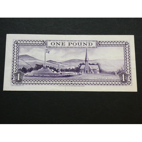 70 - ISLE OF MAN.  1 Pound, ND(1966-1973), sign. P.G.H. STALLARD, M505 (IM31b, P-25b), serial number C189... 