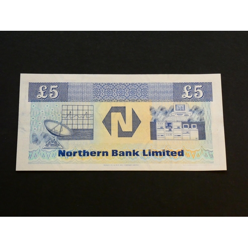 74 - NORTHERN IRELAND – Northern Bank.  5 Pounds, 24.8.1990, sign. S.H. TORRENS, EG-1A (NI.616, P-193b), ... 