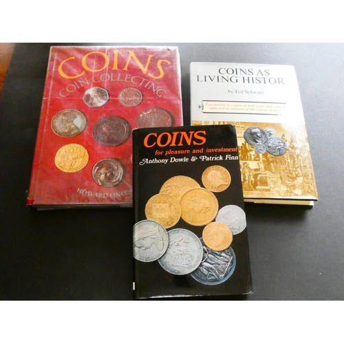 83 - BOOKS.  Various, including Ted Schwartz, COINS AS LIVING HISTORY, 1976, h/n in dustwrapper, 224pp, s... 