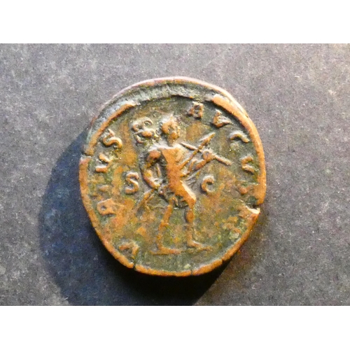 85 - ROMAN IMPERIAL.  Severus Alexander (222-235CE), brass Sestertius, obverse; IMP SEV ALEXANDER AVG, la... 