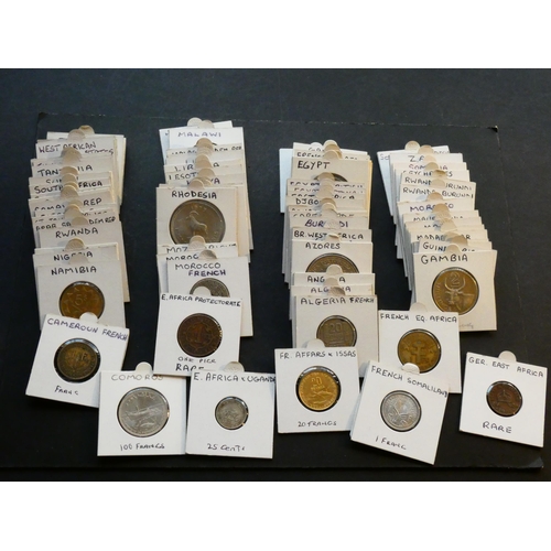 94 - COLLECTION – Africa.  20th & 21st century minors, one or two earlier, mostly base metal, a few silve... 