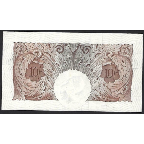 1 - BANKNOTES - GREAT BRITAIN. Bank of England, 10 Shillings, sign. L. K. O'Brien (1955-1962), series A ... 