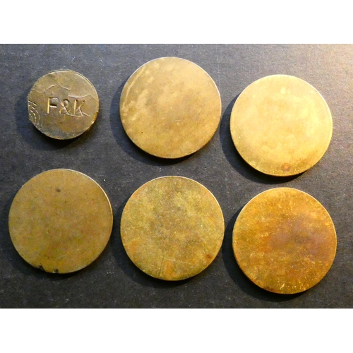 94 - TOKENS - SOUTH AFRICA.  Natal, Dannhauser, set of Kleinman & Finchen mine tokens, circa 1930, Hern-3... 
