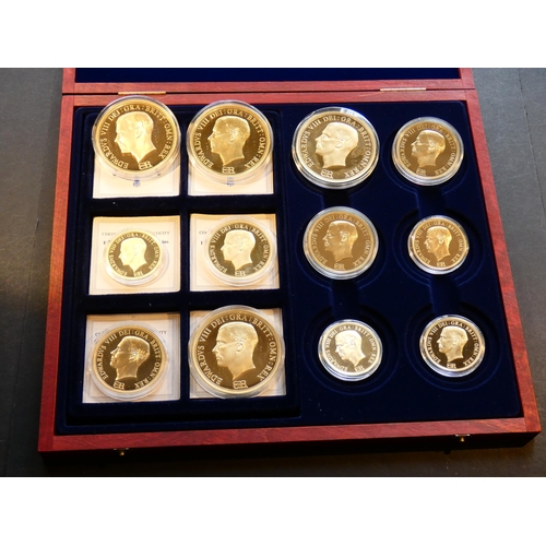 95 - EDWARD VIII FANTASY COINAGE.  Collection of twelve modern fantasy patterns from Windsor Mint, common... 