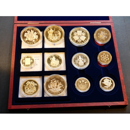 95 - EDWARD VIII FANTASY COINAGE.  Collection of twelve modern fantasy patterns from Windsor Mint, common... 