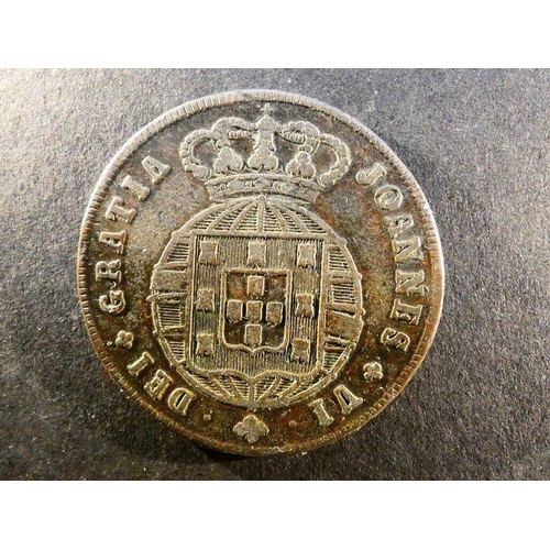 352 - PORTUGAL.  10 Reis, 1822, KM356, NF, slightly bent.