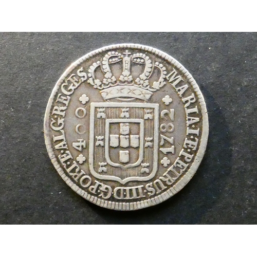 353 - PORTUGAL.  400 Reis, 1782, KM273, VG+